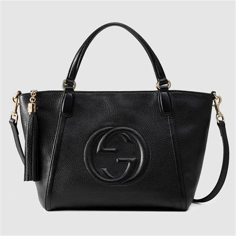 gucci soho leather top handle bag review|Gucci soho shoulder bag large.